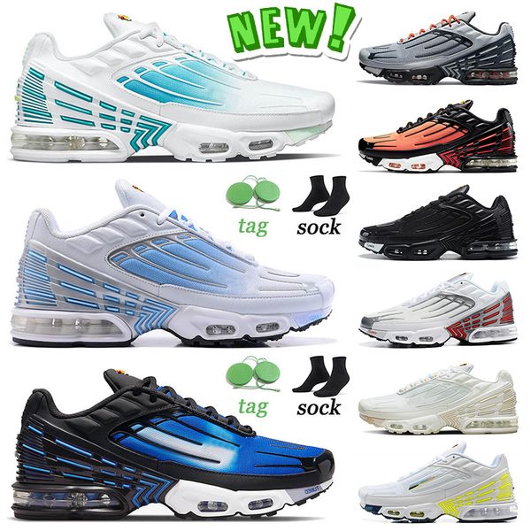 

2022 high fashion tn plus tuned 3 iii running shoes aqua and volt blue tiger triple black white silver yellow obsidian rainbow crimson red m