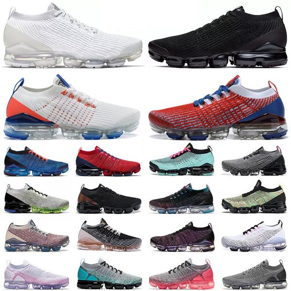 Nike Air VaporMax 3.0 Vapor Max Flyknit Vapormax Fly 2.0 Flyknit 3.0 Herren Laufschuhe Triple Weiß Schwarz USA Pink Oreo Glow Green Partikel Grau Blau Fury Pure Platinum