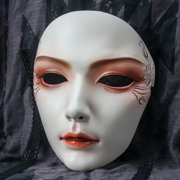 

party masks chinese style hanfu hand painted mask women masquerade party cosplay 220823