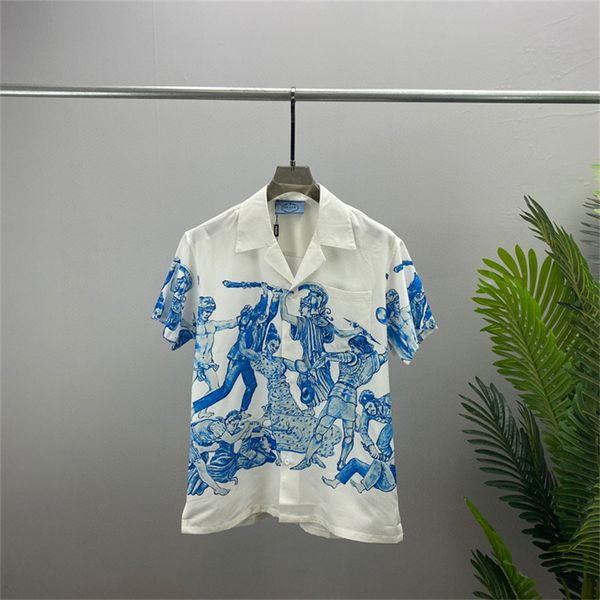 

2022designer men's casual shirts spring and slimming autumn business classic embroidery fashion long sleeve shirt -3xl q060, White;black
