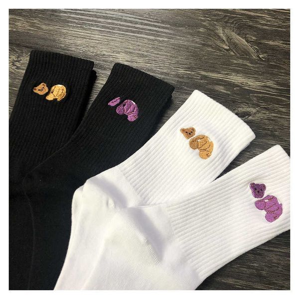 

5 pairs of palm cotton sport casual socks for men and women, Black