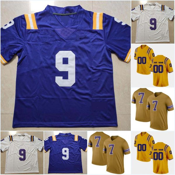 

#1 jamarr chase #9 burreaux joe burrow college #3 odell beckham jr. #22 clyde edwards-helaire #7 leonard fournette tyrann mathieu #24 derek, Black