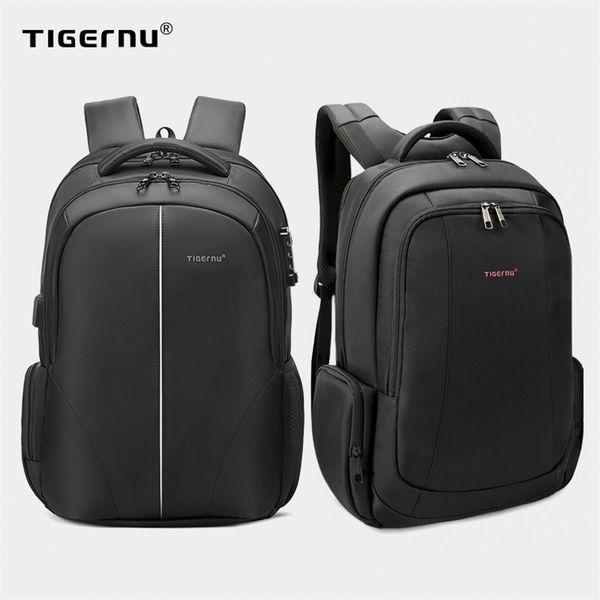 

tigernu classic 15.6inch lapmen travel bag quality waterproof usb charger school backpack 220707