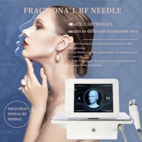 Portatile Microneedle Fractional RF Machine 10/25/64/nano Cartuccia Suggerimenti Micro ago Derma Stamp Cura della pelle Apparecchiatura di bellezza Ridurre i pori