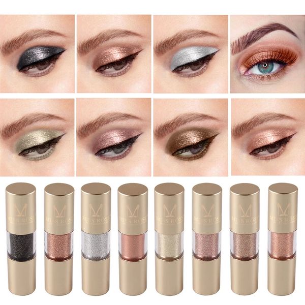 

miss rose new metal eyeshadow shimmer warm color waterproof shine single eye shadow liquid nude makeup shadow