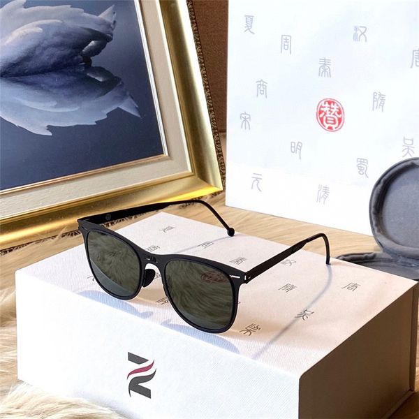 

redefine your vision shang sunglasses women men summer special foldable style anti-ultraviolet retro plate full frame random box, White;black