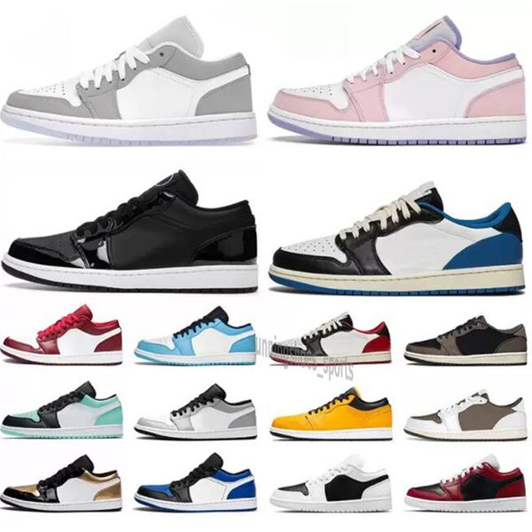 

fashion jumpman 1 low basketball shoes 1s wolf grey carbon fiber arctic punch black toe fragment reverse mocha unc camo mens trainers women