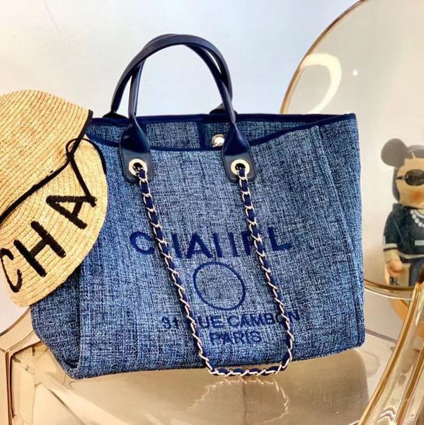 

brand classic luxury embroidered beach bags fashion ch women canvas evening handbags female big shopping designer large capacity ladies bag