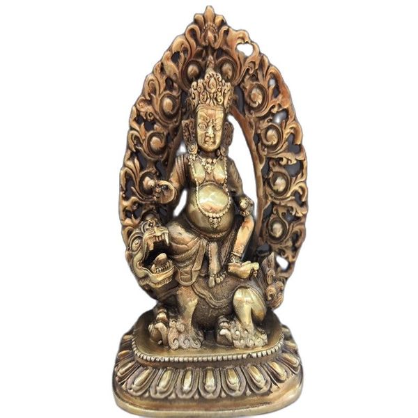 

chinese old bronze statue of tibet la ta guanyin guanyin, Black