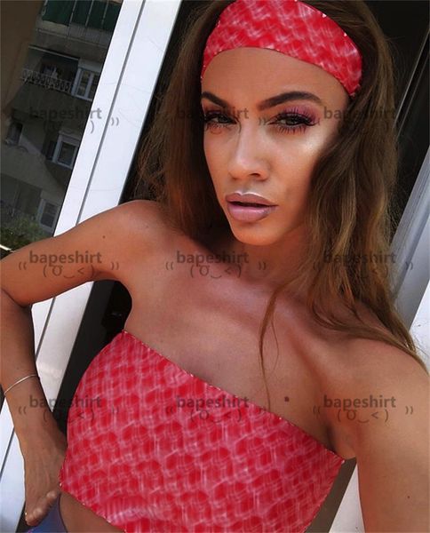 

classic print swimsuits hipster women's designer swimwear outdoor beach tourism vacation bandage luxury brand swimsuits, Black