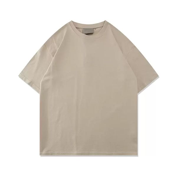 

2022 designer mens t shirts homme col o shirt tee chest letter laminated 100% pure cotton print short sleeve high street loose casual shirt, White;black