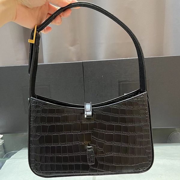 

design jindian underarm bag retro crocodile pattern leather large capacity multifunctional ladies new fashion versatile handbag