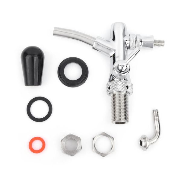 

stainless steel g5/8 adjustable beer tap faucet draft shank home bar tools