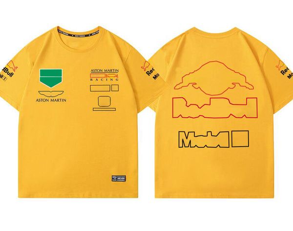 

f1 racing polo suit summer team short-sleeved t-shirt same custom