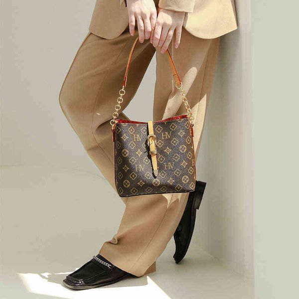 

fashion medium old flower net red envelope versatile armpit large capacity tote bag single shoulder menger women's bag trend