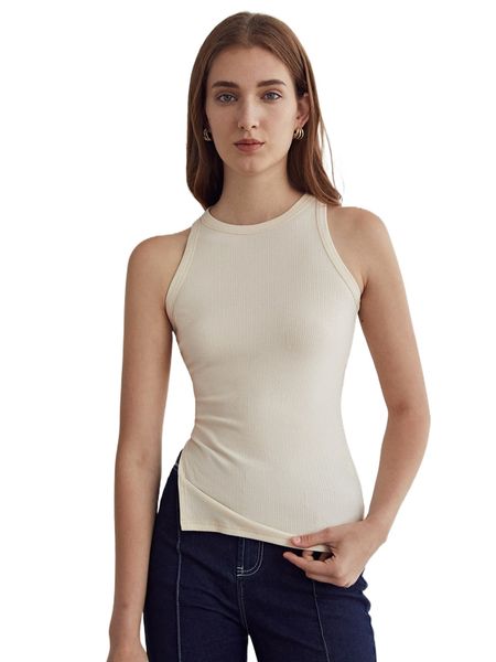 

motf premium viscose ribbed sports tank m5p7#, Gray