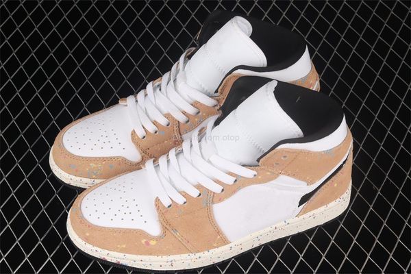 

1 mid se brushstroke da8005-100 basketball shoes womens mens size us 4-13 36-47