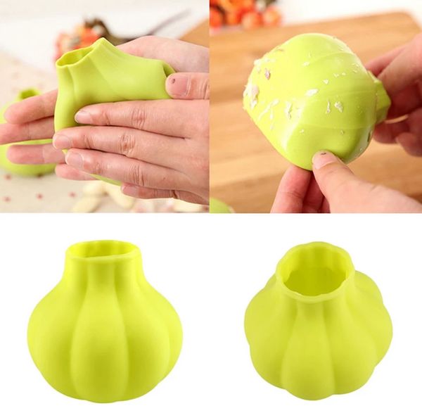 Criativo Silicone Borracha De Borracha Peeler Allic Presses Ultra Macio Peeled Garlics Stripping Ferramenta Home Cozinha Acessórios