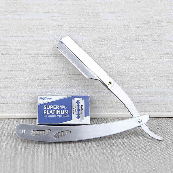 NXY Men Straight Barber Edge Rasoi Lame Strumenti per la rasatura dei capelli Sicurezza Coltello pieghevole professionale in acciaio inossidabile Kit per la depilazione 220414