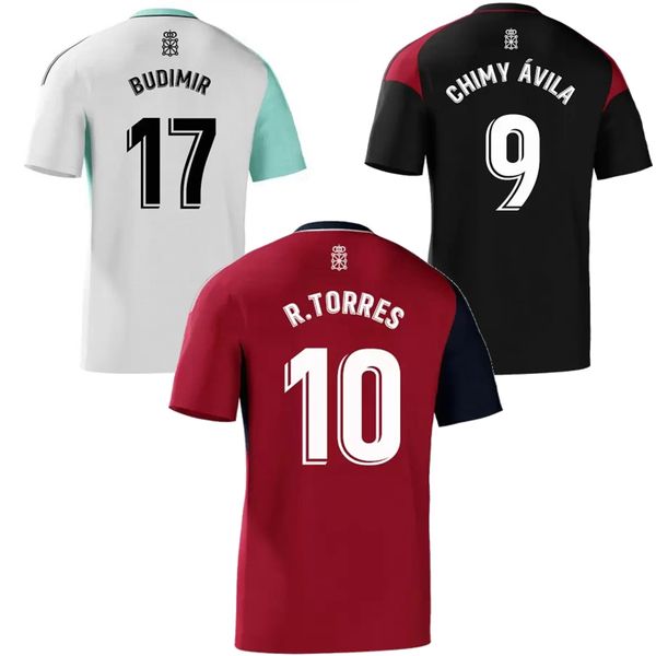 

2022 2023 osasunas soccer jerseys chimy avila r.torres torro barja ibanez pena moncayola rubbn garcia budimir home away 3rd 22 23 football s, Black;yellow