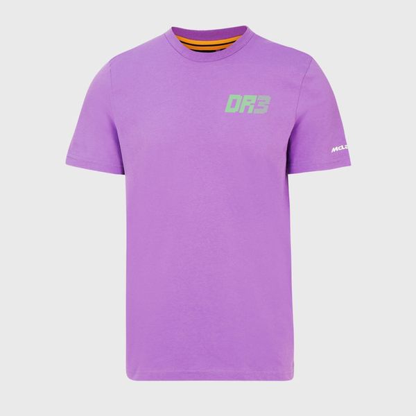 

men's fashion luxury mclaren f1 t shirts daniel ricciardo official carlos sainz formula racing suit sports t-shirt loose women tees al, White;black