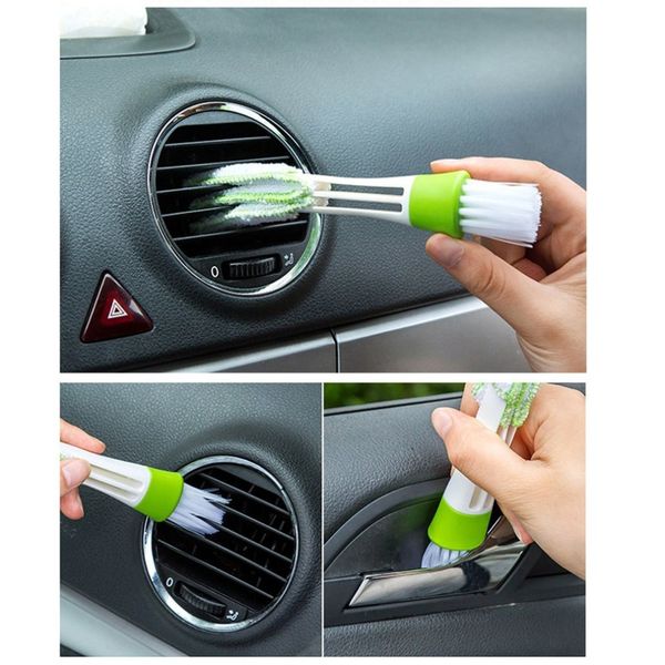

2 in 1 car air-conditioner outlet cleaning tool multi-purpose dust brush car