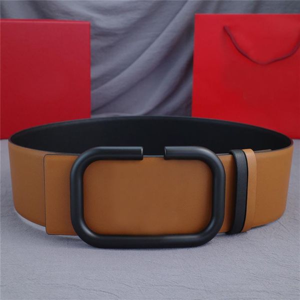 

women luxury designers belt big letter wide buckle designer belts for women brand fashion waistband girdle woman ceinture width 7 304a, Black;brown