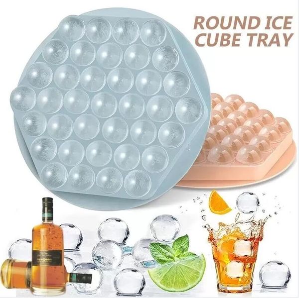 37 Lattice Ice Cube Strumenti fatti in casa Hockey Mold Ices Box 3D Round Balls Stampi Home Bar Party Ice Stampi fai da te per bevande fredde Inventario di strumenti all'ingrosso