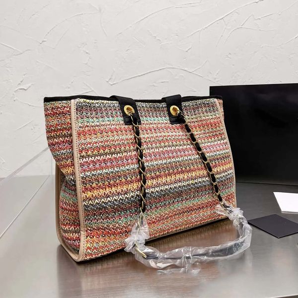 

fashion shoulder bags senior designer ladies large capacity beach canvas print luxury tote bag temperament commuter outdoor handbag casual t