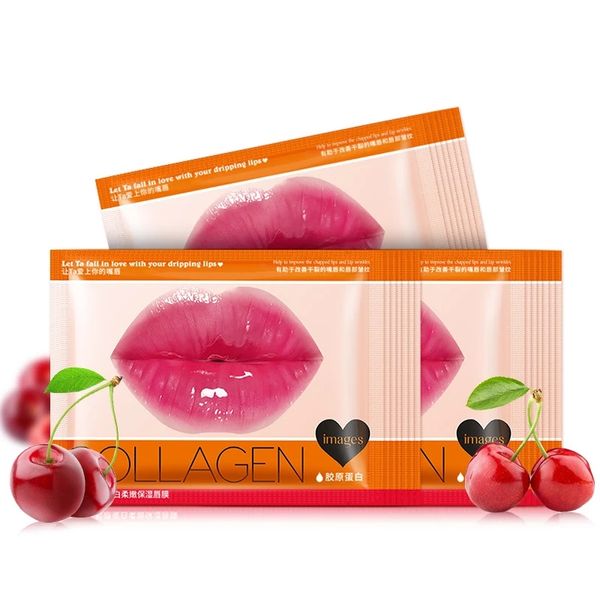 Latte Peach Honey Lip Gel Mask Crystal Collagen Maschere idratanti Idratante Rimuovi linee Alleggerisci la cura della pelle delle labbra