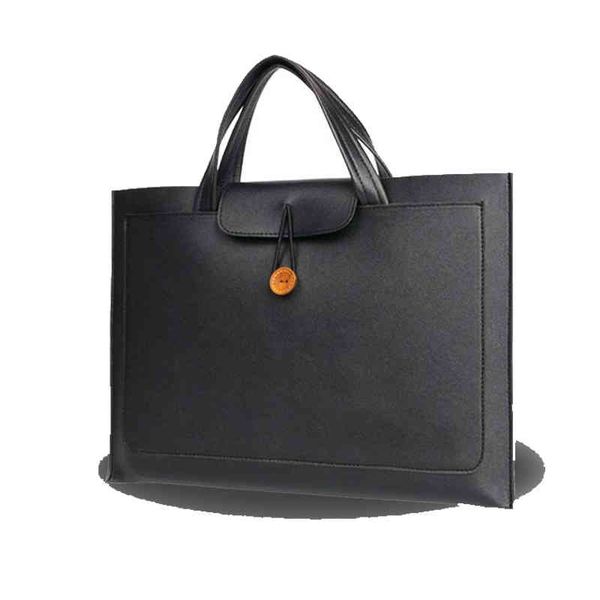 

lightweight 14 inch portable briefcase professional notebook case waterproof pu notebook case 220718