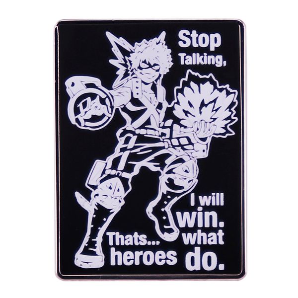 

anime my hero academia dabi cartoon metal enamel lapel badge brooch pin s001, Blue