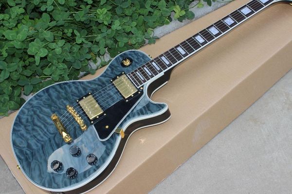 

new standard custom electric guitar,gold color hardware gitaar,mahogany body 6 stings guitarra.,support customization