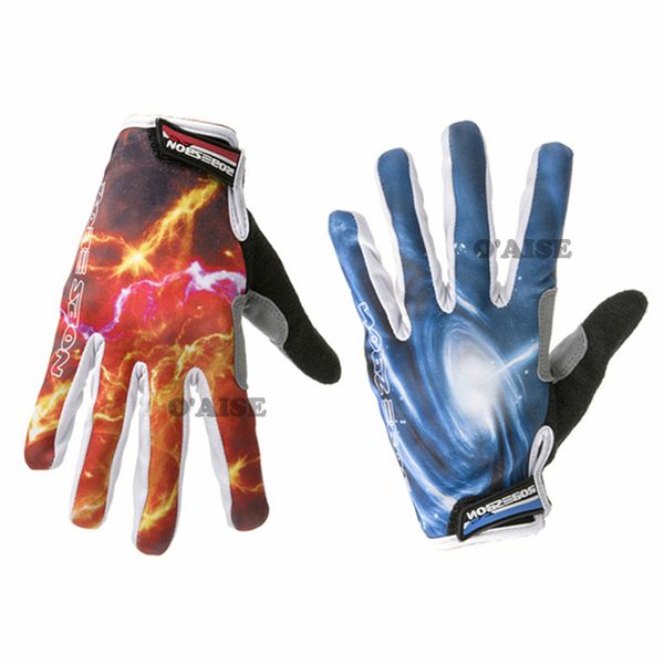 

men's cycling gloves with colorful patterns st20, Black