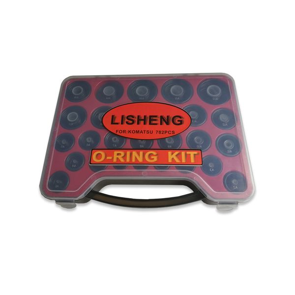 O-RING-KIT, 782-teiliges Hydraulik-Gummi-O-Ring-Box-Dichtungsset, passend für Komatsu-Bagger