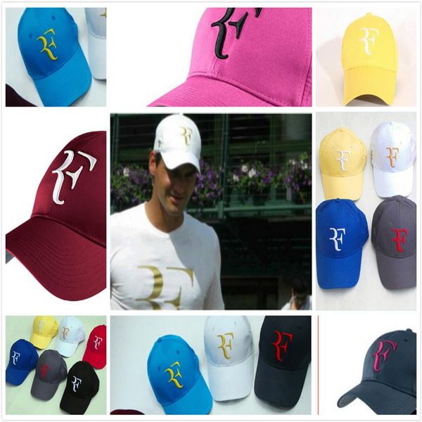 

2020 roger federer rf men baseball caps cotton casual hip-hop cap adjustable sports hat288z, Blue;gray
