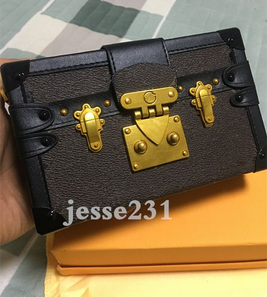 

lvvl bag handbags women toiletry pouch clutch shoulder bag petite malle canvas icons handbag m44199 shoulder box bags size 20cm 12cm 5cm wit
