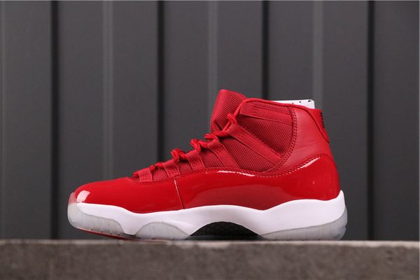 

shoes jumpman 11s high cut win like 96 red white sport