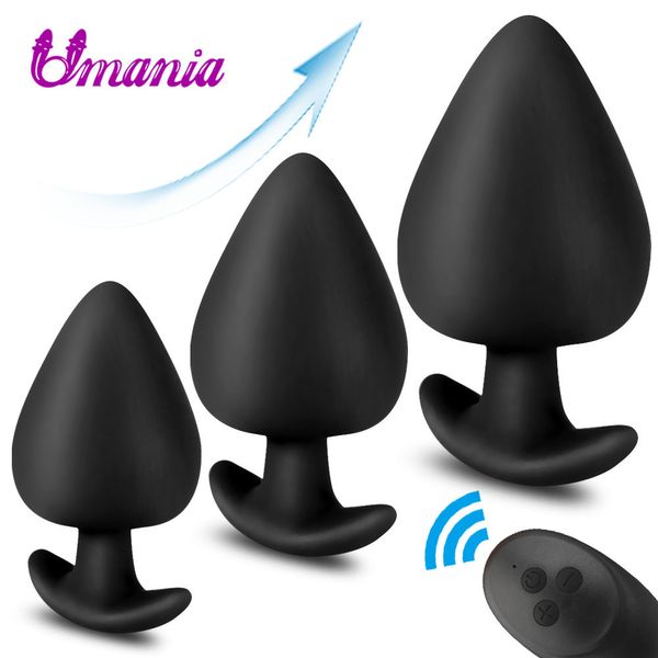 10 velocidade anal plug plug vibrador silicone massageador massageador ânus vibrando brinquedo sexy para homens estimular itens de beleza de vibrador