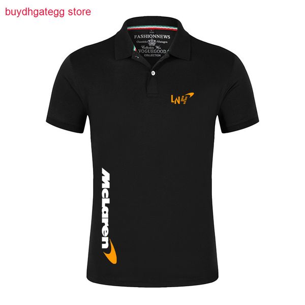 2022 Новый F1 Formula One Racing Team Polo Shirt Shirt McLaren Мужчина Lando Norris Summer Breshate Print