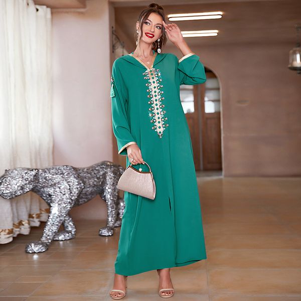 

djellaba muslim kaftan dress caftan marocain eid abayas for women dubai evening african dresses for women robe femme musulmane, Red