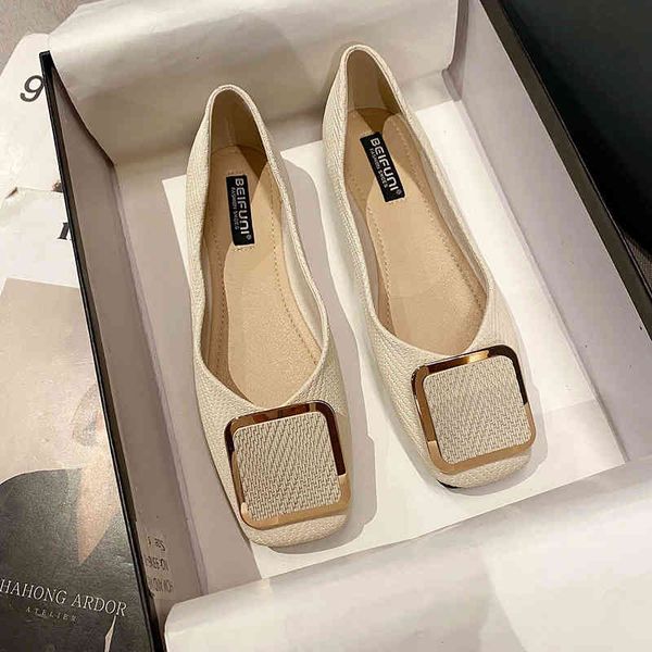 

sandals summer and autumn korean casual flat sole single shoes square head heel grandma fashion buckle four seasons hu0w, Black