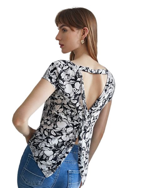

motf premium 100% silk cut-out back 29we#, White
