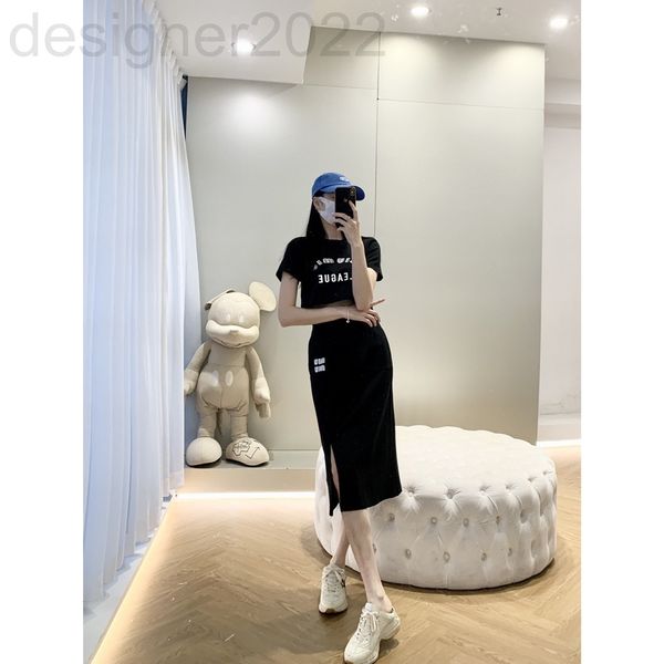 

women's tracksuits designer cool wind shows thin slim suit short version plus high waist skirt casual diagonal slit amsr, Gray
