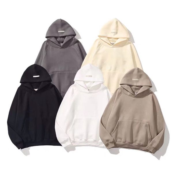 

ess hoody warm hooded hoodies for men and women fashion long sleeve streetwear pullover sweatshirts loose hoodies lovers sport sweater clot, Black