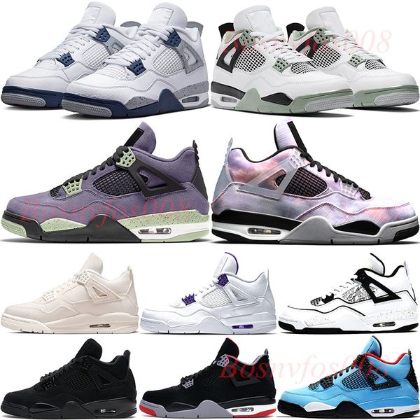 

men midnight navy basketball shoes canyon purple black canvas military black jumpman 4 4s sneaker mens noir white oreo shimmer sneakers
