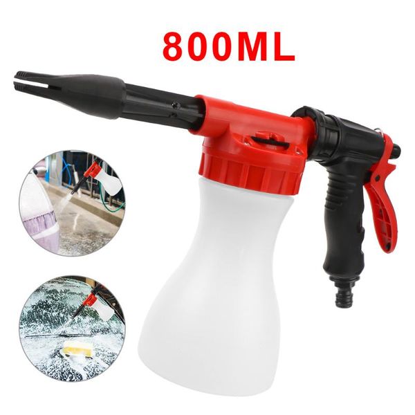 Pistola ad acqua Lancia schiuma da neve 800ml Rondella auto Lavaggio Ugello ad alta pressione Schiuma Strumento per la pulizia Sapone Shampoo Spruzzatore Accessori autoAcqua