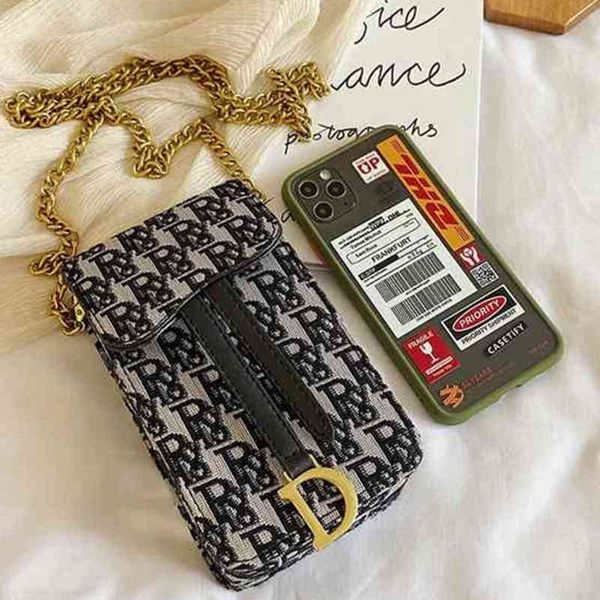 

design vertical mobile phone female new fashion chain messenger mini canvas bag handbags