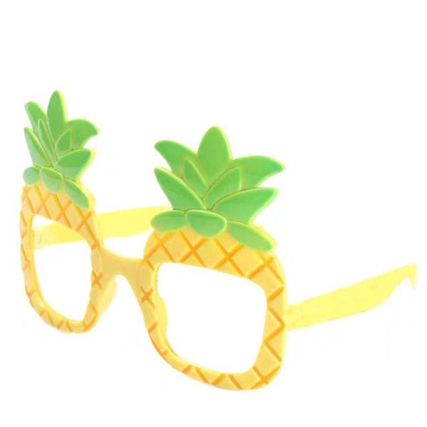 Decoración de fiesta JOLLYBOOM frutas tropicales piña gafas lindo juguete Po Props gafas de sol divertidas suministros de cumpleaños regalos para niño y niña