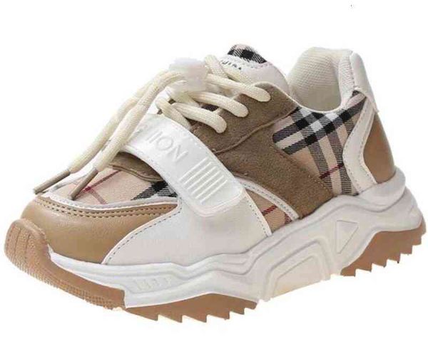 

btoddler girl shoes autumn children plaid breathable sport shoes outdoor tennis fashion kids sneakers 26-35 b, Black;red